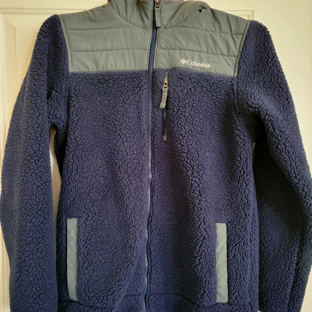 Columbia men's small jacket- navy and gray
